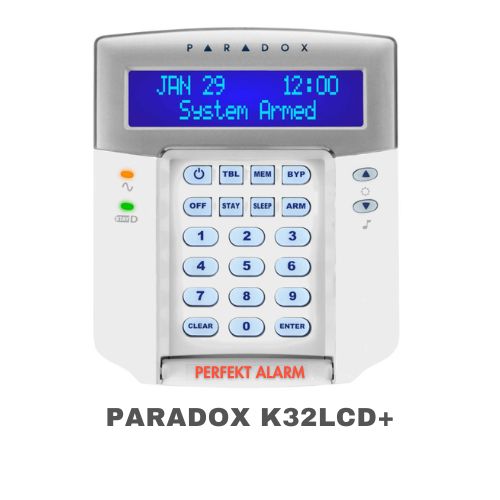 Paradox K32LCD+ kék szöveges LCD kezelőegység szerviz